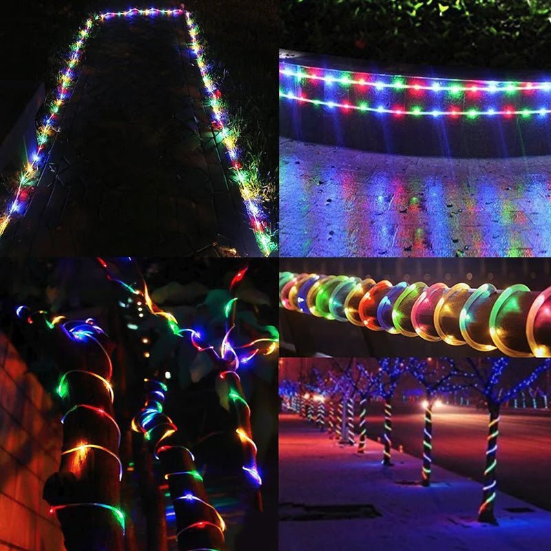 33FT 100 LED Outdoor Garden Rope Light String for Party Decorations